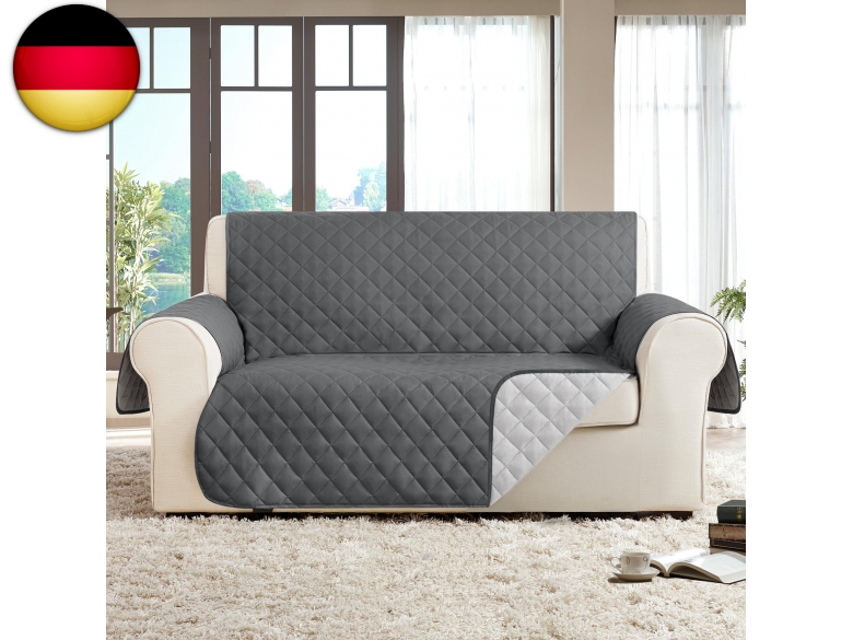 Elastischer Sofaüberwurf Granbest High Stretch Sofabezug Mit Jacquard – Elastische Hülle Für 3-Sitzer In Grau, Perfekt Für Haustiere